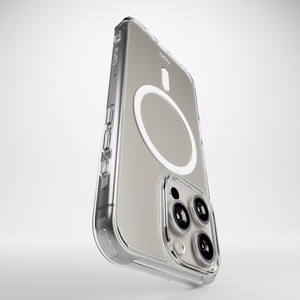 Puro Impact Clear D3O MagSafe silikono dėklas iPhone 16 Pro - skaidrus