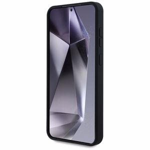 Karl Lagerfeld silikoninis grafiti Ikonik logotipas su magnetiniu Samsung Galaxy S25 dėklas juodas