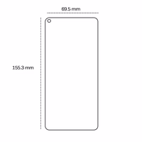 Grūdintas stiklas 2,5D Oppo A54 5G / A74 5G / A93 5G