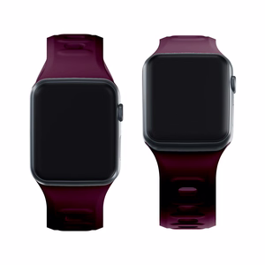 42/44/45/46/49 mm Mulberry (big) - 3mk Silicone Watch Strap for Apple