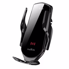 "Maxlife" automobilinis laikiklis oro angai MXCH-08 automatinis su belaidžiu įkrovimu juodas 15W
