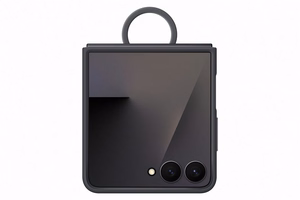 Samsung dėklas su žiedu Samsung Galaxy Z Flip7 - juodas