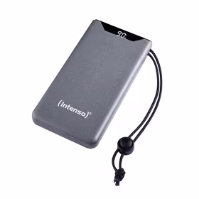 Išorinė baterija USB 10000mAh QC3.0 pilka Intenso