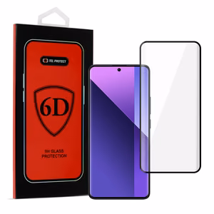 LCD apsauginis stikliukas 6D Xiaomi Redmi Note 13 Pro Plus 5G juodas