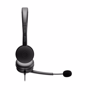 Ausinės su mikrofonu Axtel FLOW UC stereo USB-A/C juodos