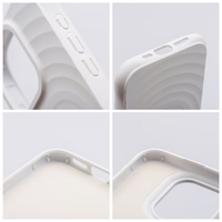 Silicone Zephyr Mag Cover suderinamas su MagSafe dėklas telefonui IPHONE 16 baltas