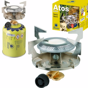 Туристическая газовая плитка ATOS, 1.8 кВт, для баллонов с резьбой 7/16"