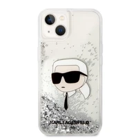 Karl Lagerfeld KLHCP14MLNKHCH iPhone 14 Plus 6.7" sidabrinis/sidabrinis kietasis dėklas Blizgučiai Karl Galva