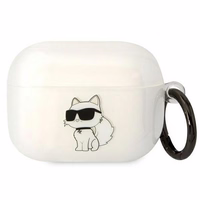 Karl Lagerfeld KLAPHNCHTCT Airpods Pro dėklas permatomas Ikonik Choupette