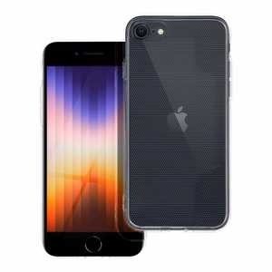 Permatomas 2 mm dėklas telefonui IPHONE 7 / 8 / SE 2020 / SE 2022 (su kameros apsauga)