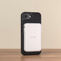 Tech-Protect Wallet MagSafe iPhone 16e dėklas - matinis juodas