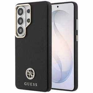 Guess case Rhinestone Round Logo MagSafe for Samsung Galaxy S26 Ultra black