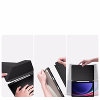 Dux Ducis Magi dėklas su styliaus laikikliu planšetiniam kompiuteriui Samsung Galaxy Tab S10 FE/S9/S9 FE - juodas