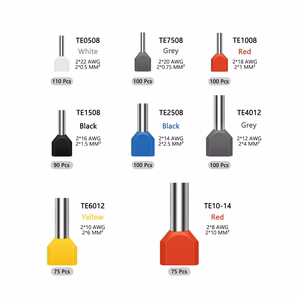 E6353 twin insulated wire ferrule set, 750 pcs.