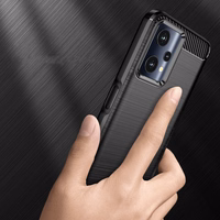 Dėklas telefonui (m) Carbon Case skirtas Realme 9 Pro - juodas (m)