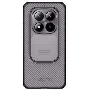 Nillkin CamShield Pro dėklas Xiaomi Redmi Note 15 Pro+ 5G/Poco M8 Pro 5G skaidrus juodas