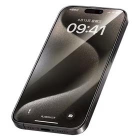 Apsauginis stiklas (m) Benks Arc Shield pilno dengimo iPhone 15 Pro Max - juodas (m)