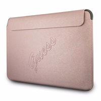 Guess Saffiano Script viršelis 13" nešiojamam kompiuteriui - rožinis
