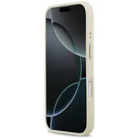 Guess Grūdėtas Strass Logotipas Magnetinis dėklas telefonui iPhone 17 - smėlinis