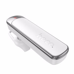 Hoco E201 belaidė monofoninė ausinė su mikrofonu, ENC, Bluetooth 6.0, 130 mAh, balta