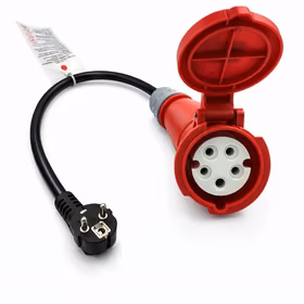 Adapteris Reach CEE 16A 400V į 220V Schuko