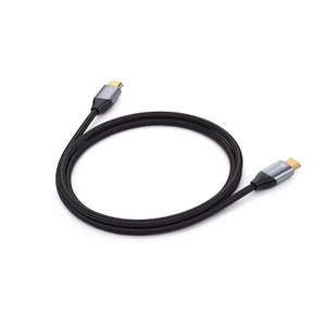 Forcell DisplayPort 2.1 laidas, 16K/60 Hz, 8K/120 Hz, 4K/240 Hz, HDR, Ethernet, G-SYNC / FreeSync, 80 Gb/s, 2 m – juodas