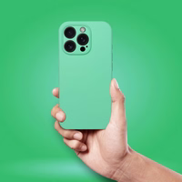 Silikoninis 2mm dėklas telefonui IPHONE 17 Pro, suderinamas su Magnetine MagSafe funkcija, mėtų spalvos