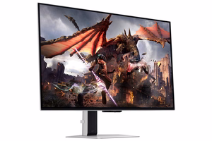 Samsung G80SD monitorius 81,3 cm (32") 3840 x 2160 pikselių 4K Ultra HD OLED sidabrinis