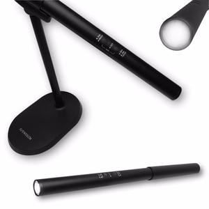 Svensson Desk lempa/flashlight 2in1 AMSTERDAM magnetic-detatchable 8W juodas