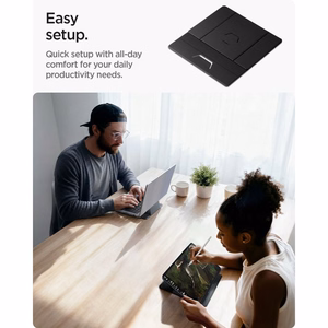 Spigen SlimFold LD201-S8 nešiojamojo kompiuterio stovas, pilkas