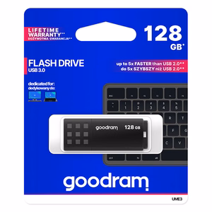 Goodram UME3 USB atmintinė 128 GB A tipo USB 3.0 (3.1 Gen 1), juoda