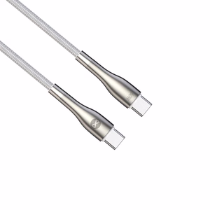 "Forever Sleek" kabelis USB-C - USB-C 1,0 m 60W baltas