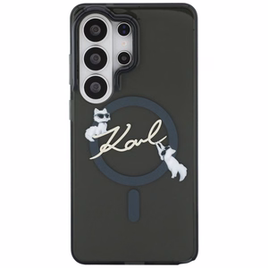Karl Lagerfeld dėklas IML KC Script MagSafe skirtas Samsung Galaxy S26 Ultra juodas