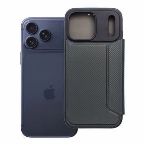 Dėklas telefonui Razor Book skirtas iPhone 17 Pro Max - tamsiai žalias