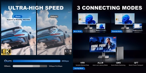 Kabelis HDMI - HDMI, 8K, 1m, 2.1 ver.