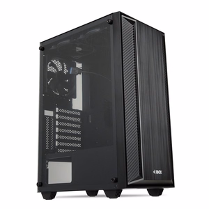 iBox CETUS 906 Midi Tower juodas kompiuterio korpusas
