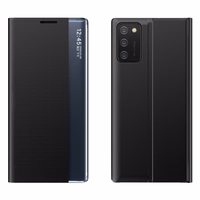 Naujas Sleep Case dėklas telefonui Samsung Galaxy A03s (166.5) juodas, su stovu