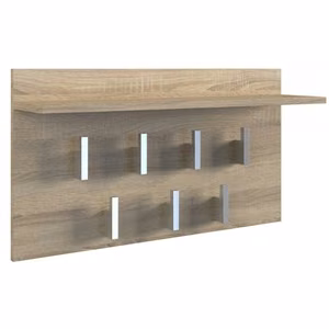 Top E Shop Hanger 2F – sieninė drabužių kabykla, Sonoma ąžuolo spalvos