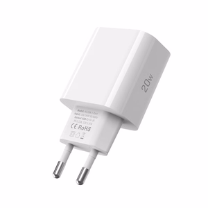 "Tech-Protect" NC20W PD20W USB-C sieninis įkroviklis su USB-C kabeliu - baltas