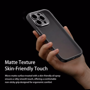 Rock Guard Touch Matte serijos dėklas Iphone 16 Plus juodas