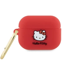 Hello Kitty silikoninis 3D Kitty galvos dėklas AirPods Pro 2 (2022/2023) - fuksijos