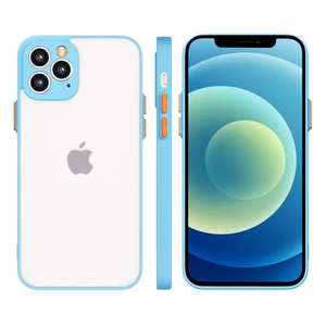 Milky Чехол силиконовый гибкий полупрозрачный для Samsung Galaxy S21+ 5G (S21 Plus 5G) синий