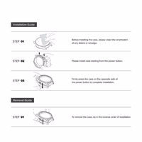 Ringke Slim 2 rinkinys dėklas Samsung Galaxy Watch 8 44mm - skaidrus-matinis juodas