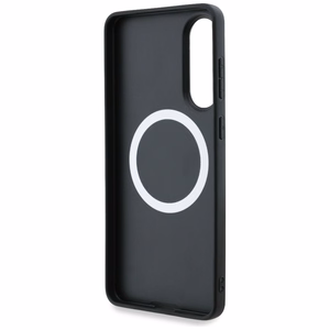BMW odinis didelių juostų Magnetinis dėklas telefonui Samsung Galaxy S25 Edge - juodas