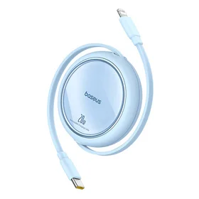 USB kabelis "Baseus Free2Pull" USB-C į iP 20W 1 m (mėlynas)