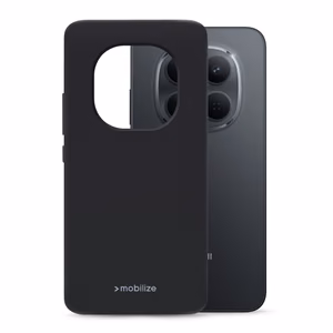 Mobilize Rubber Gelly dėklas Xiaomi Redmi Note 15 Pro 5G matinis juodas