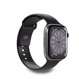 Puro Icon silikoninis dirželis Apple Watch 38/40/41 mm - juodas (2 vnt.)