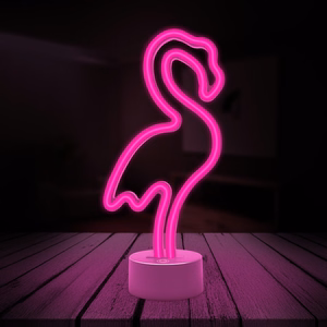 Neon LED on stovas FLAMINGO rožinis USB-C FSC-11 Forever Light