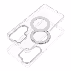 Case for Samsung A57 Frame Circle Stand compatible with MagSafe transparent