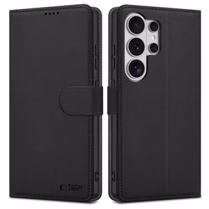 Tech-Protect Wallet Case for Samsung Galaxy S26 Ultra Black